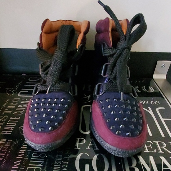 NEW!!! SANDRO (Leather & Suede Sneakers) - Picture 1 of 4